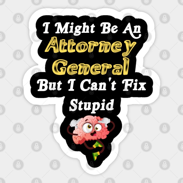 Attorney general Sticker by Mdath